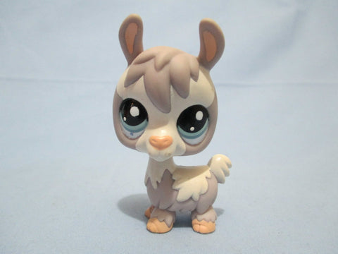 Littlest Pet Shop Gray White Alpaca Llama 1937 Authentic Lps May05na