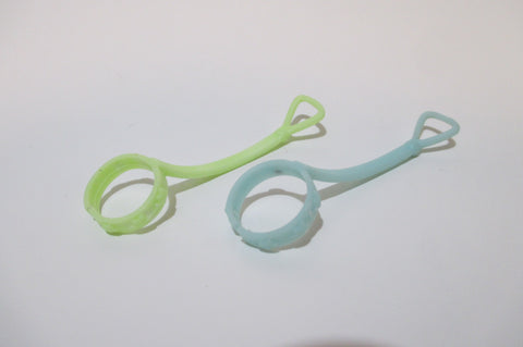 Littlest Pet Shop Lot of 2 Green Blue Collars with Leash for Cats Dogs Pets Authentic LPS MAY18JA