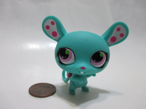 Littlest Pet Shop 2845 Blue Mouse Rat New Generation Authentic LPS May01npo29