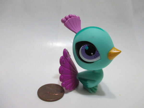 Littlest Pet Shop LPS Peacock Toy Figure Number 2738 100% Authentic AIK Apr01npo30
