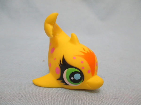 LIKE NEW Littlest Pet Shop Rare Yellow Dolphin 2839 Authentic Oct24ni