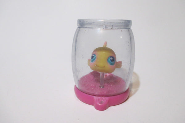 Littlest Pet Shop Fish in a Tank Aquarium Pink LPS Accessory SEE VIDEO Jun15npo30