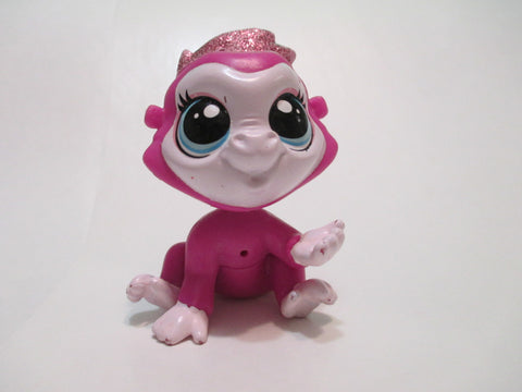 LIKE NEW Littlest Pet Shop Gilda Twinkleton Monkey 4082 New Generation Glitter Pets Authentic LPS Feb26ni