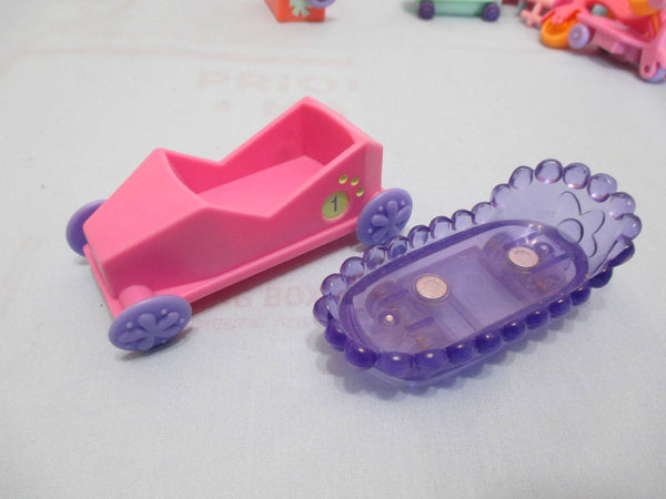 Littlest Pet Shop Lot of 2 Random Cart Scooter Skateboard Tricycle Car Vehicle Lps Accessories