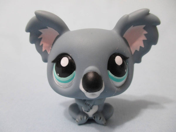 LIKE NEW Littlest Pet Shop Koala Bear Gray with Blue Eyes 1604 Authentic Lps OCT27J