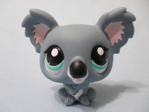 Littlest Pet Shop Koala Bear Gray with Blue Eyes 1604 Authentic Lps May05na