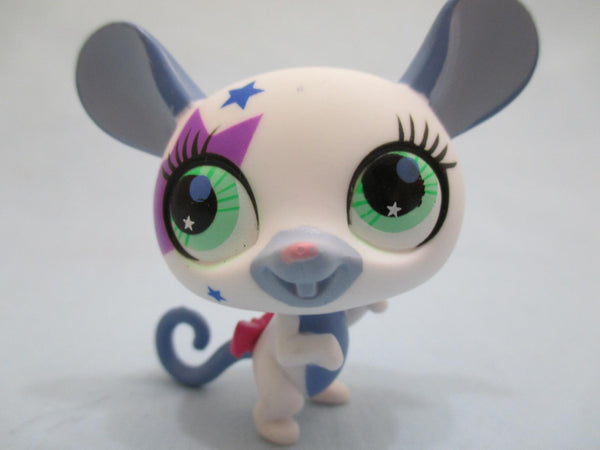 LIKE NEW Littlest Pet Shop 2684 Mouse Star Patch Eyes Authentic LPS Oct24ni