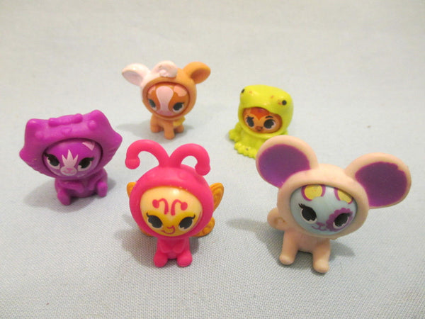 Littlest Pet Shop Lot 4 Random Rolleroos Friends + 4 Body Access. Generation 4