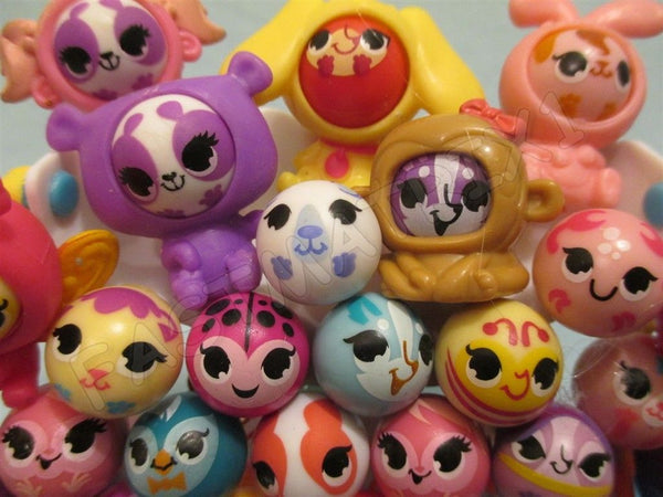 Littlest Pet Shop Lot 4 Random Rolleroos Friends + 4 Body Access. Generation 4