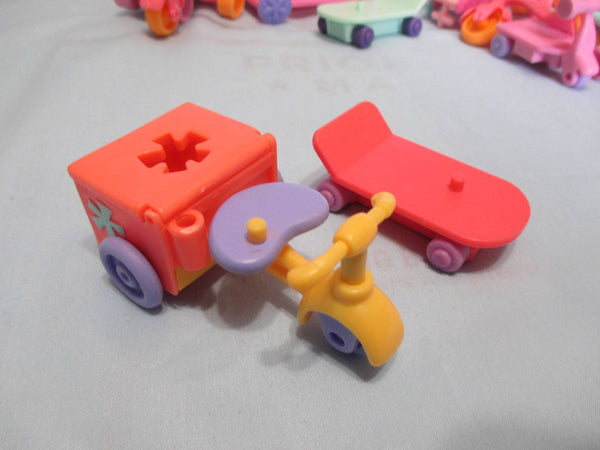 Littlest Pet Shop Lot of 2 Random Cart Scooter Skateboard Tricycle Car Vehicle Lps Accessories