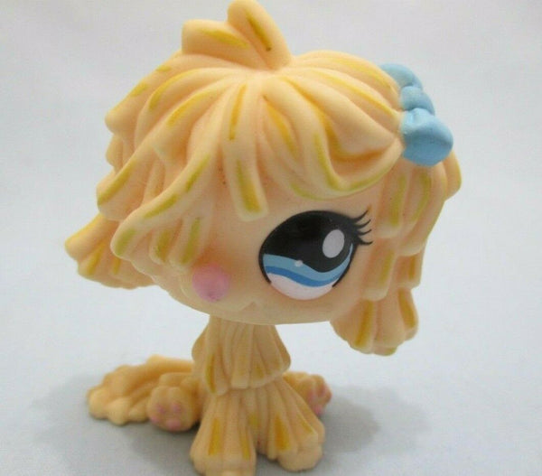 LIKE NEW Littlest Pet Shop Rare Yellow Komodor Sheepdog 1257 Puppy Dog Authentic FEB04J