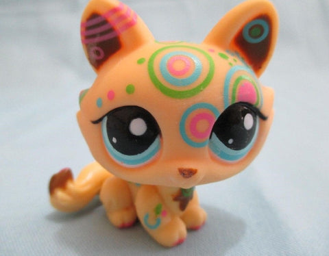 LIKE NEW Littlest Pet Shop Crouching Kitty Cat Postcard Tattoo 1839 Lps Feb9ni