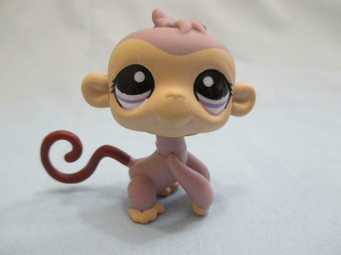 Littlest Pet Shop Monkey 1098 Purple Brown Authentic Lps Spin Head May20npo26