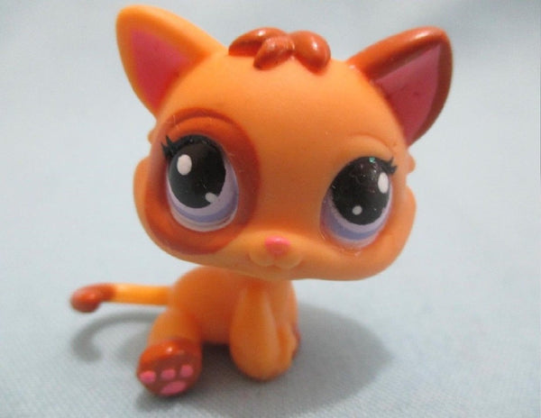 Littlest Pet Shop Rare Baby Kitten 2414 Caramel Brown Patch Cat Authentic LPSA AIK APR13J