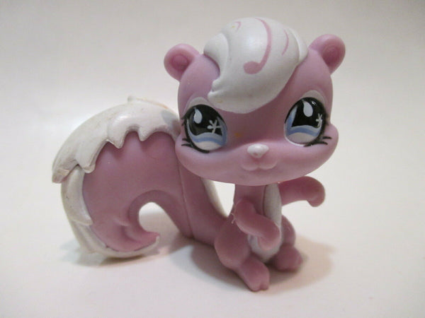 LIKE NEW Littlest Pet Shop Squirrel Skunk 910 Authentic LPS Rare AIK Oct26ni