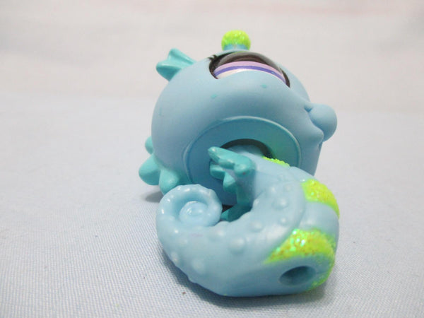 LIKE NEW Littlest Pet Shop Seahorse 2214 Blue and Green Sparkle Seahorse Authentic Lps Sep15ni