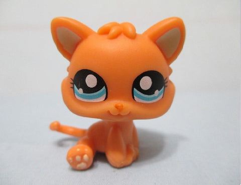 LIKE NEW Littlest Pet Shop Cat Baby Kitten Orange 1371 Authentic Lps DEC15J