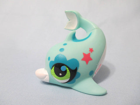 Littlest Pet Shop Totally Talented Teal Blue DOLPHIN 2687 Authentic LPS May14ni