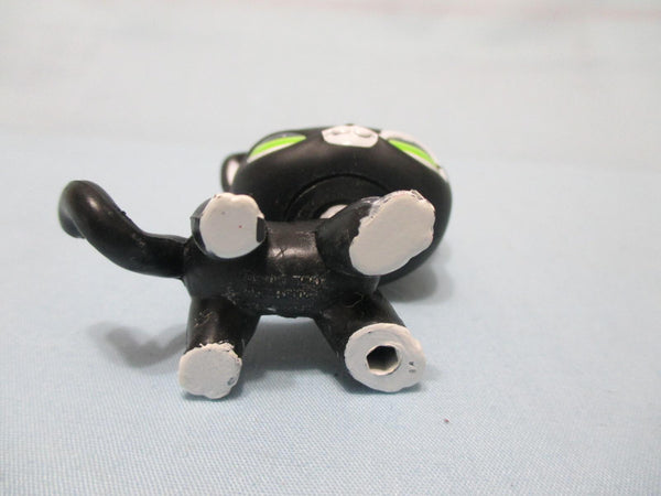 Littlest Pet Shop Shorthair Black and White Cat 2249 Rare Lps Authentic Has Initial FEB15J