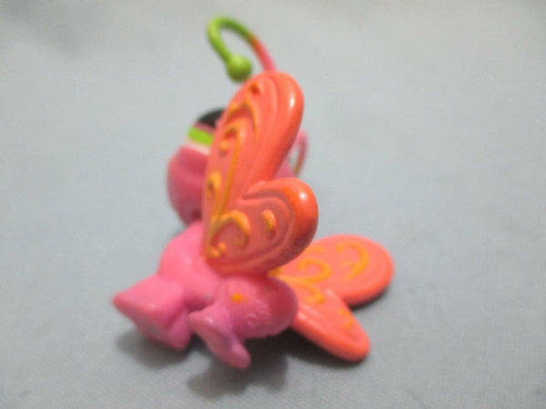 LIKE NEW Littlest Pet Shop LPS Butterfly 413 Lavender Lime w Pink Orange Wings Authentic Feb27ni