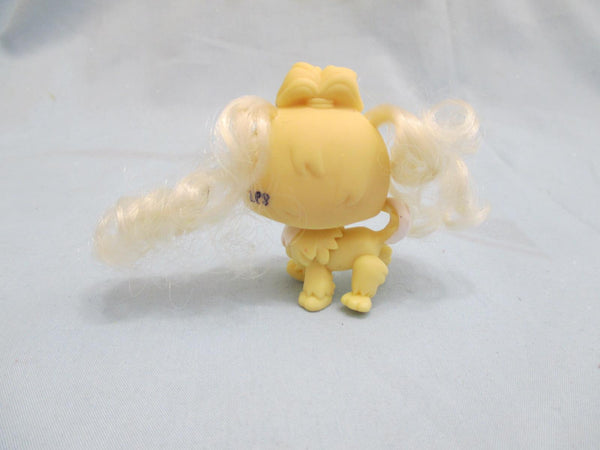 Littlest Pet Shop Dog Puppy Maltese Real Hair Yellow 2638 Authentic Lps Feb7ni