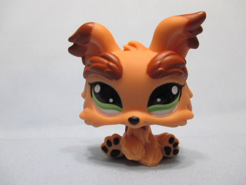 Littlest Pet Shop Yorkie 1016 Dog Puppy Tan Brown Yorkshire Authentic Apr23npo110