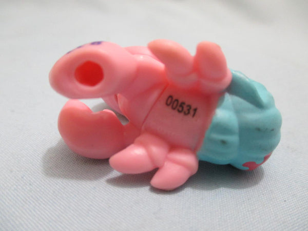 Littlest Pet Shop Crab hermit Crab Pink Blue 1403 Authentic Lps Dec12ni