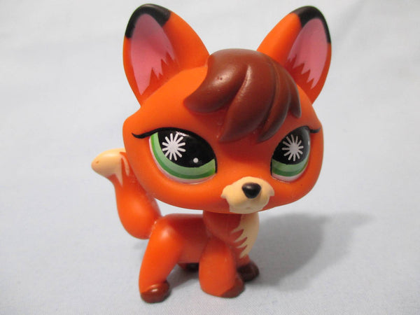 Littlest Pet Shop Happiest Red Cream Sly Fox Green Star Eyes 807 Authentic Lps Dec16ni