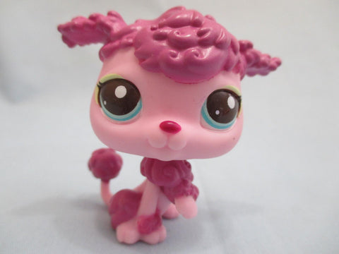 LIKE NEW Littlest Pet Shop 2497 Purple Poodle Puppy Dog Authentic LPS May28npo39