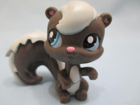 Littlest Pet Shop Rare Dark Brown White Squirrel Blue Eyes 1749 Authentic Lps May10npo34