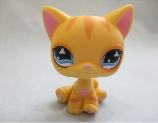 Littlest Pet Shop Shorthair Cat Diary Orange Flower Eyes No Number Authentic Lps Oct7npo21 NN