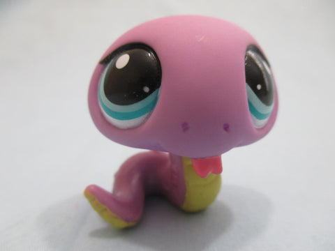 Littlest Pet Shop 1828 Purple SNAKE with Blue Eyes Authentic Lps Feb11j