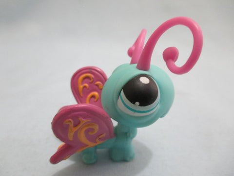 Littlest Pet Shop Butterfly Teal Purple 355 Authentic Lps Jun6n