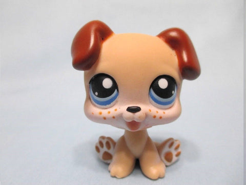 Littlest Pet Shop Tan Baby Boxer 143 Puppy Dog Freckles Authentic May10npo27